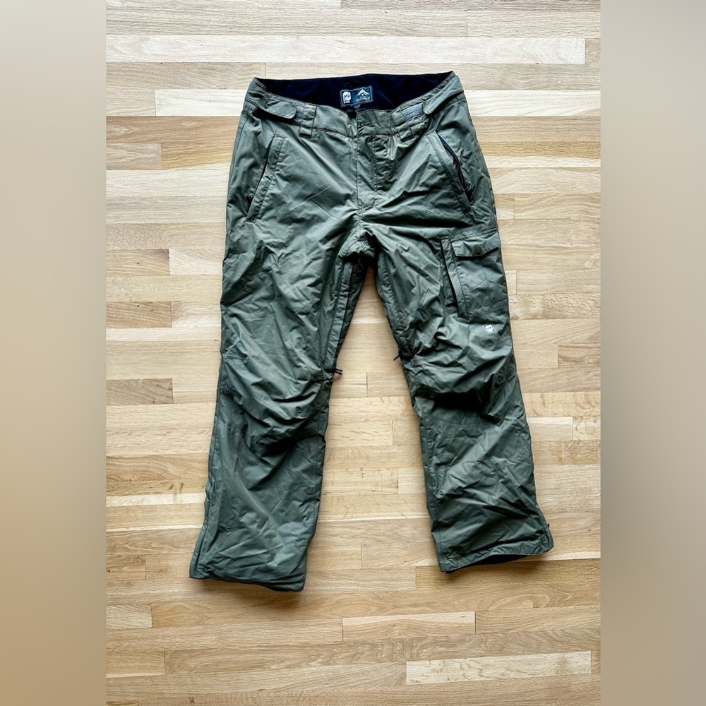 Orange ski/snow insulated pants - excellent once-used condition